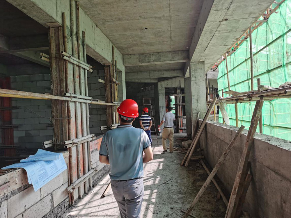 江南實驗小學2#教輔樓完成一、二層主體結構驗收